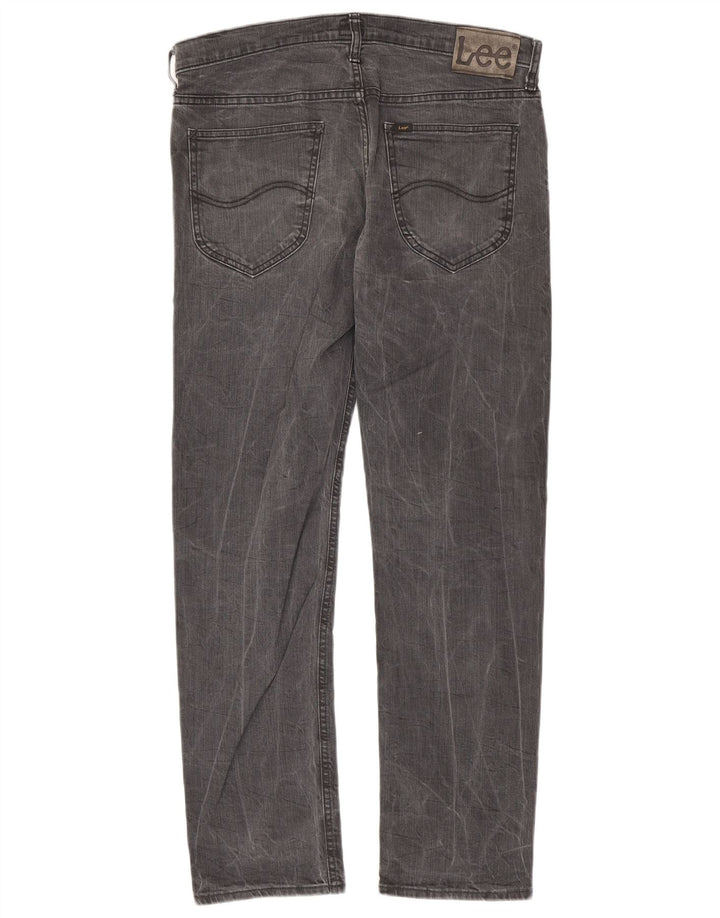 LEE Mens Daren Straight Jeans W34 L32 Grå Bomuld