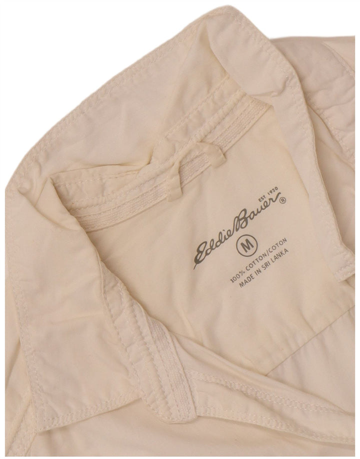 Eddie Bauer Dameskjorte UK 14 Medium White Bomuld
