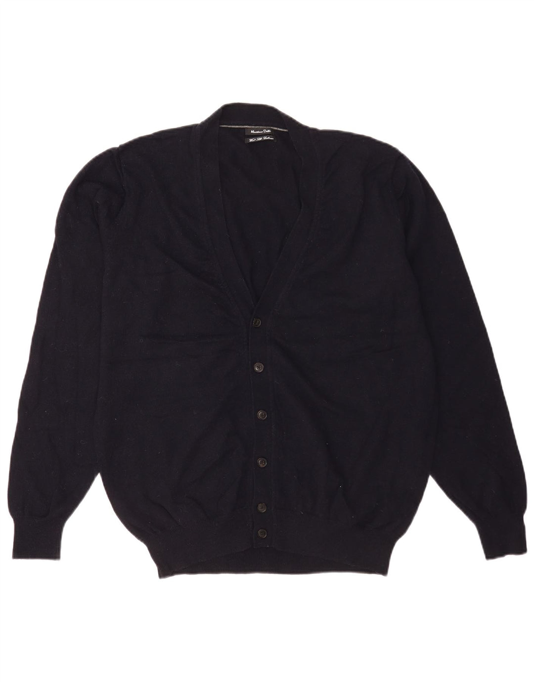Massimo Dutti Herre Cardigan Sweater XL Marineblå Uld