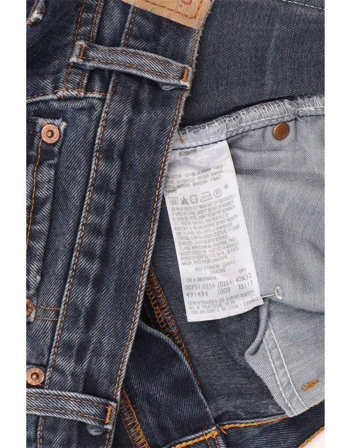 Levi's Herre 751 Straight Jeans W40 L32 Blå Bomuld
