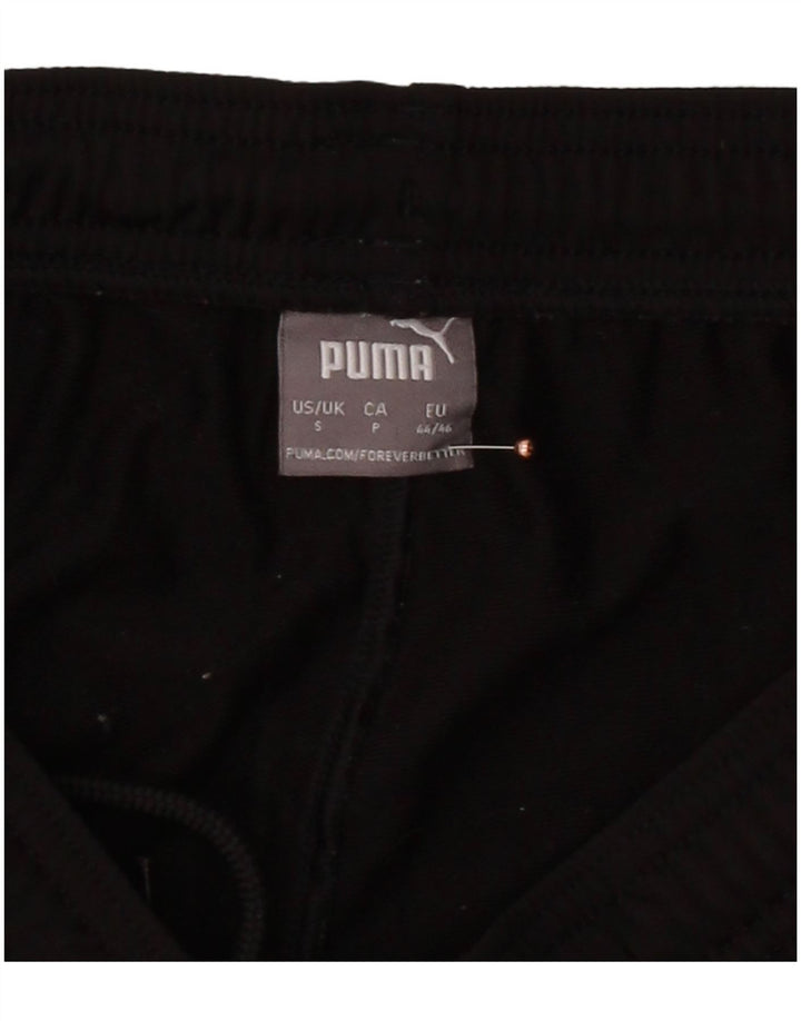 PUMA Mens Tracksuit Trousers Small  Black Polyester