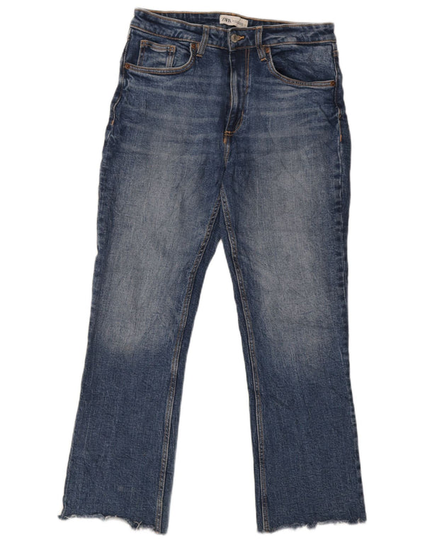 Zara Dame Straight Jeans EU 38 Small W30 L26 Blå