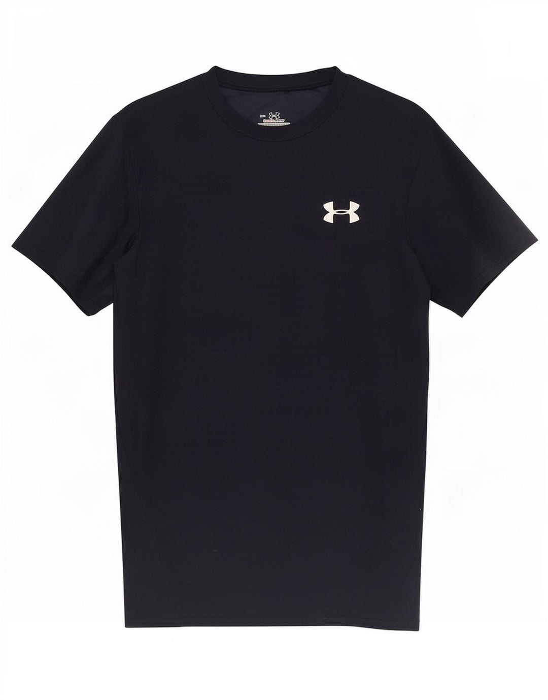 Under Armour Herre Heat Gear T-Shirt Top Medium Navy Blue Polyester