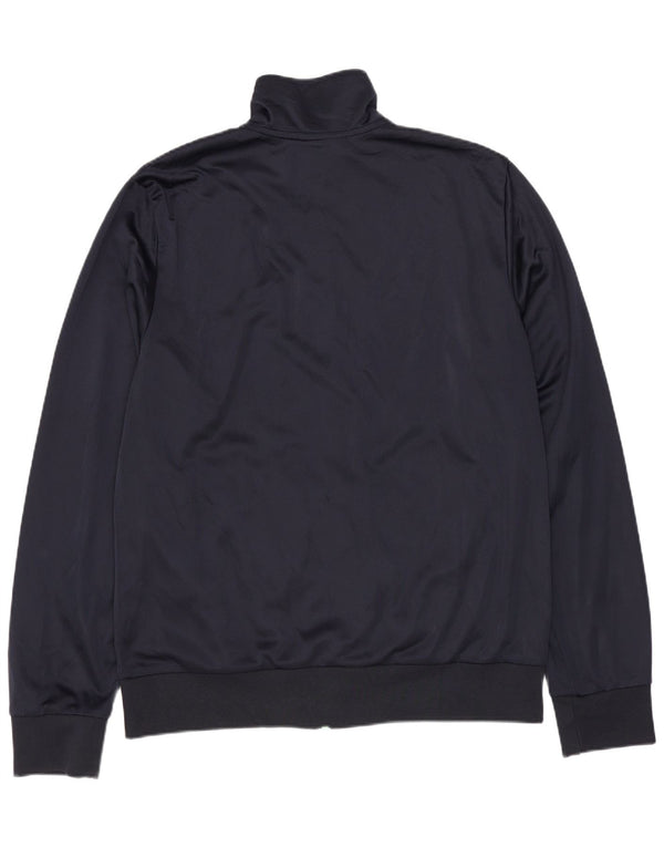 Lotto Herre grafisk træningsdragt topjakke UK 40/42 Stor marineblå polyester