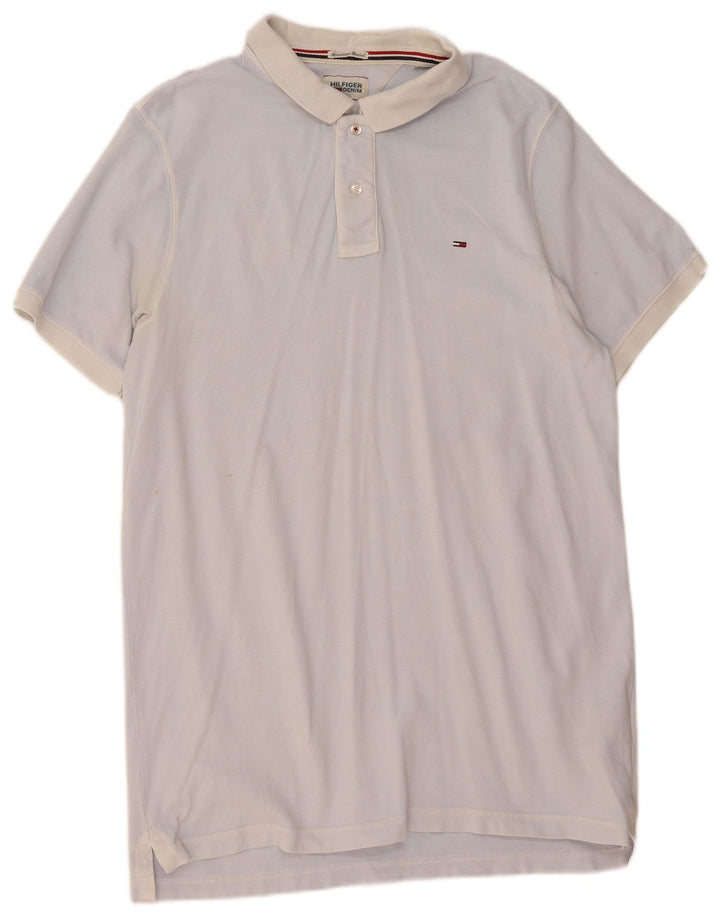 TOMMY HILFIGER Mens Polo Shirt 2XL Blue Cotton
