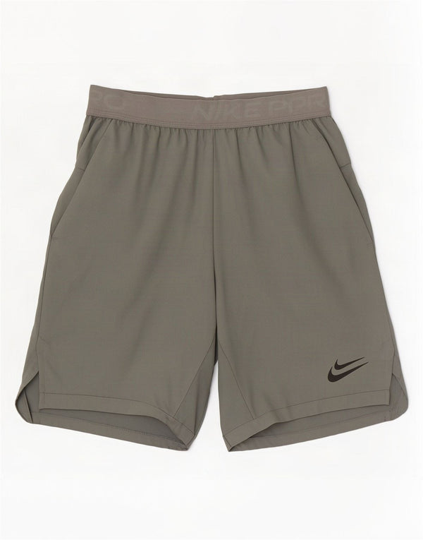 Nike Herre Dri Fit Graphic Standard Sports Shorts Små Khaki Polyester