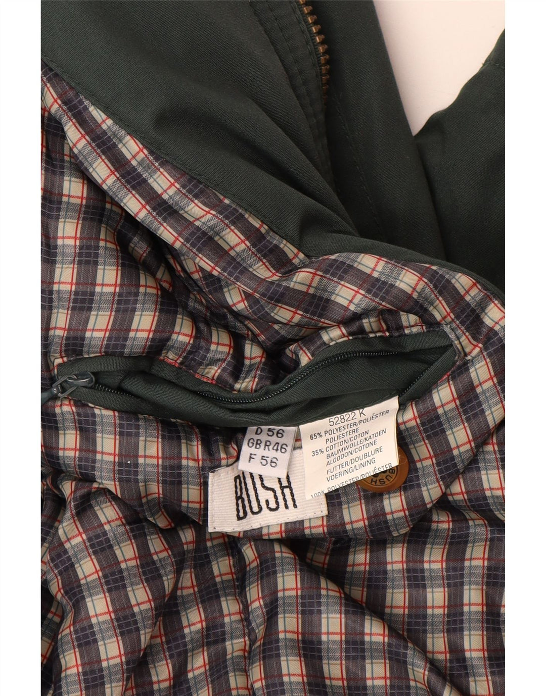 Bush Herre Utility Jacket UK 46 3XL Grøn Polyester