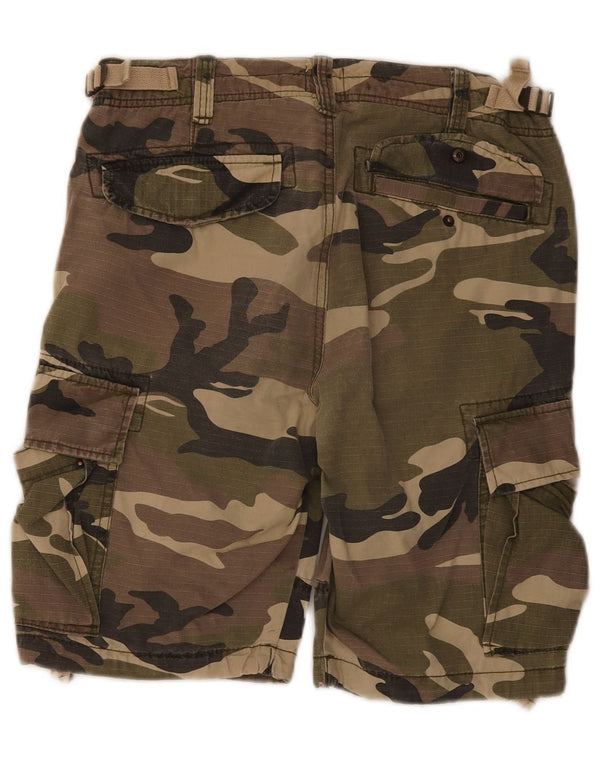 Jack & Jones Herre Cargo Shorts Small W28 Khaki Camouflage