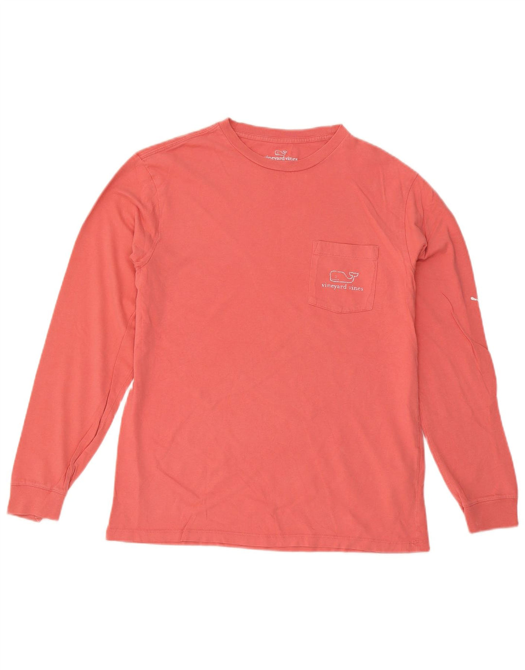 Vineyard Vines Herre Grafisk Top Langærmet Lille Pink Bomuld