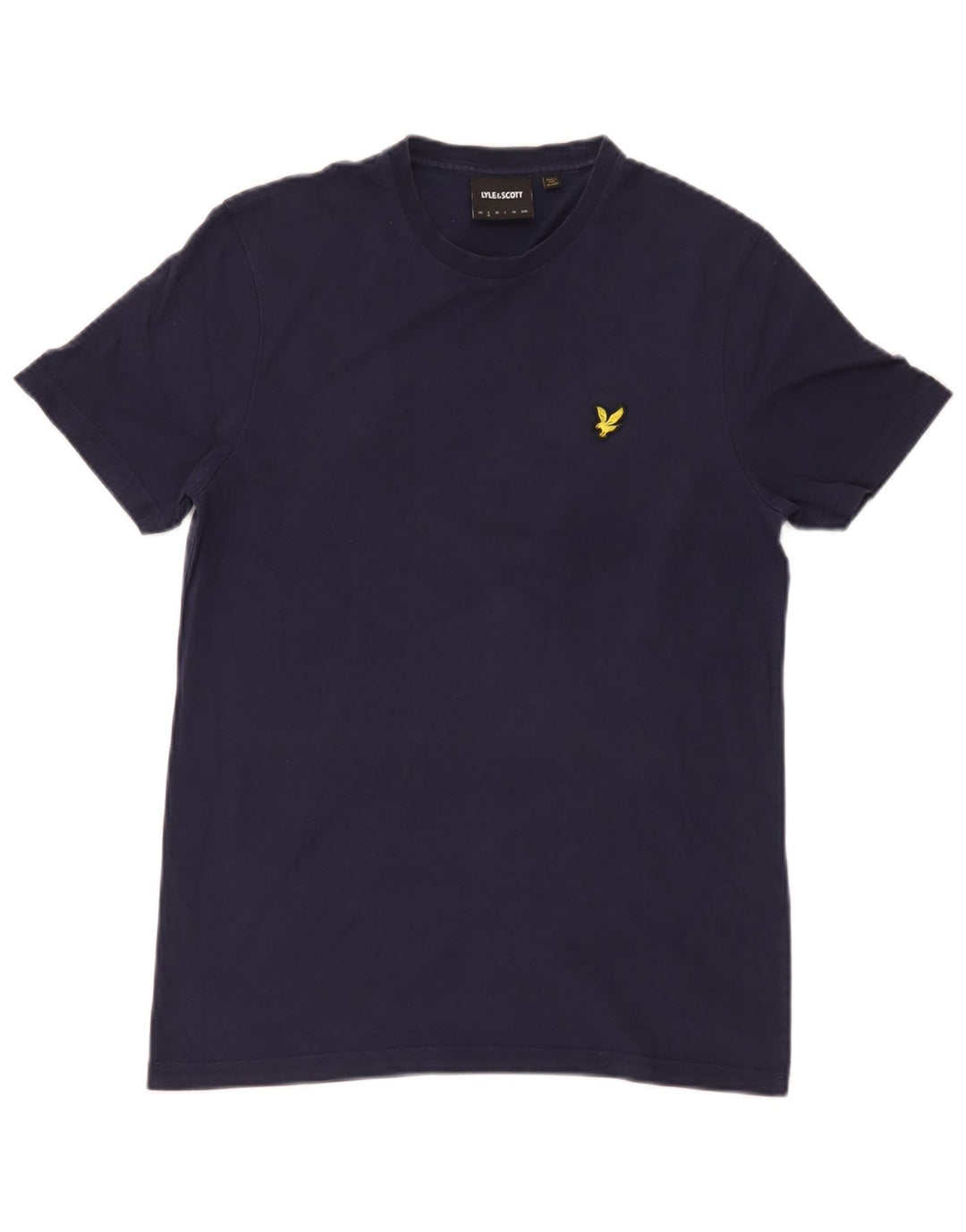 Lyle & Scott Herre T-shirt Top Lille marineblå bomuld