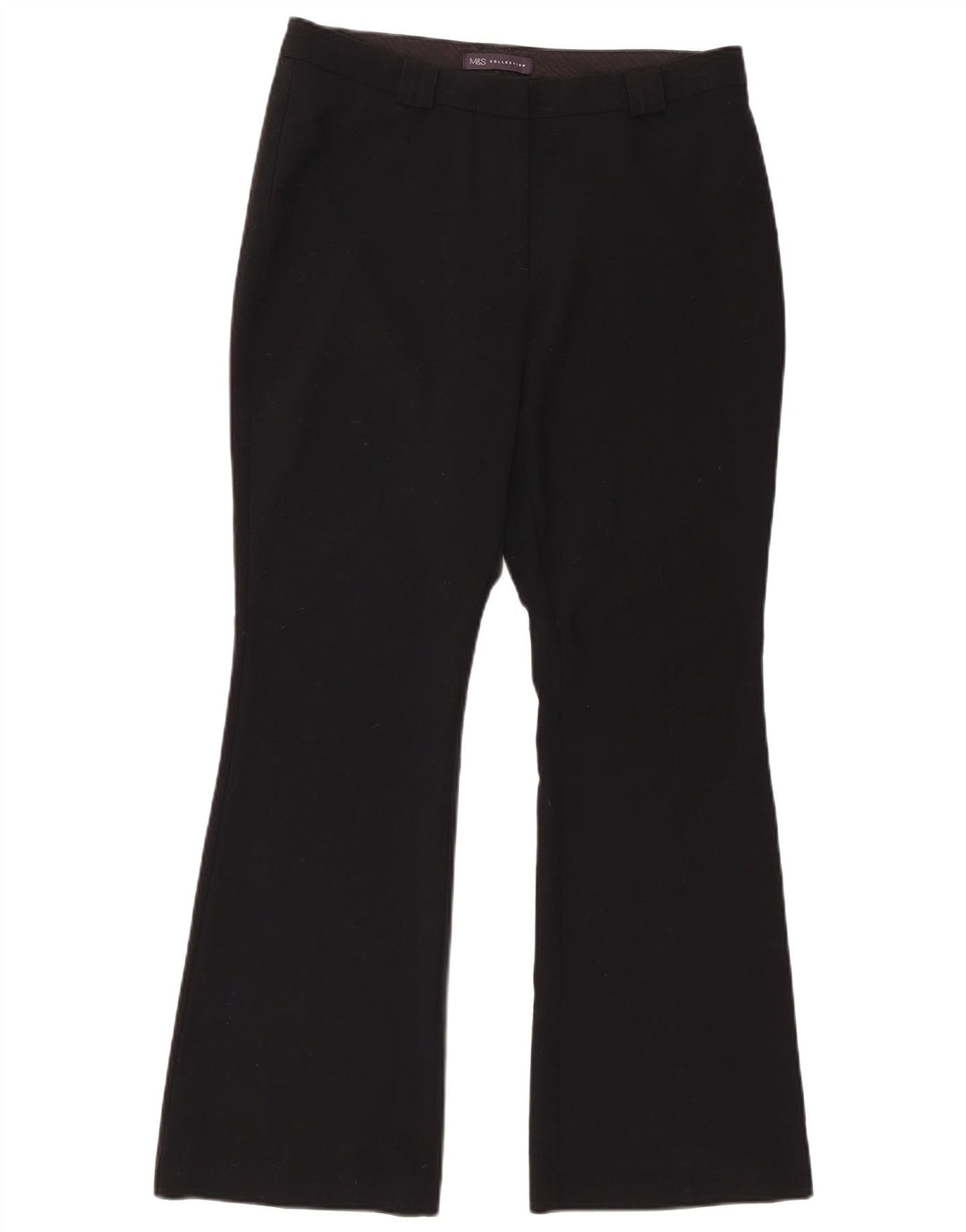 Marks & Spencer Dame Bootcut Suit Bukser UK 12 Medium W32 L30 Black