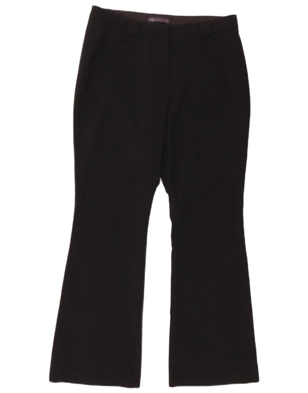 Marks & Spencer Dame Bootcut Suit Bukser UK 12 Medium W32 L30 Black