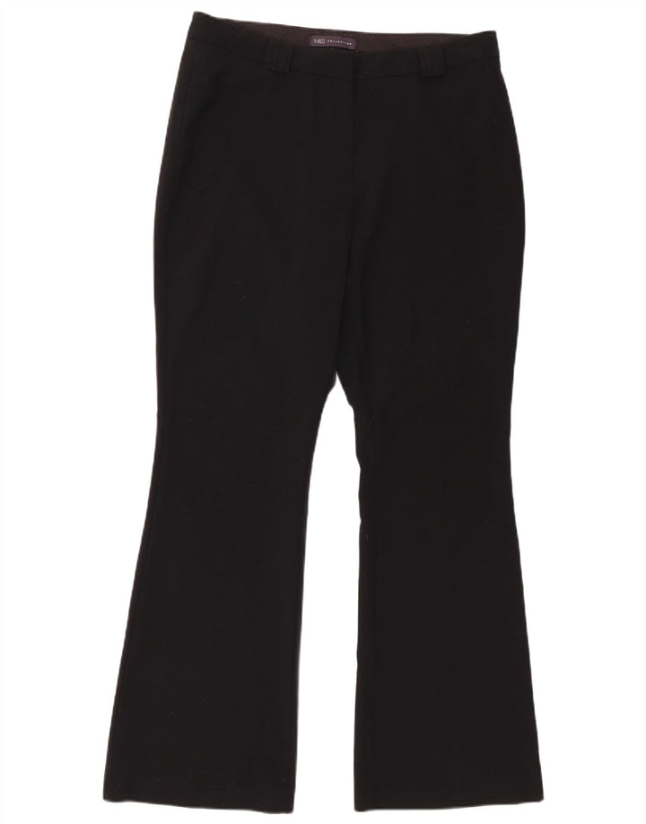 Marks & Spencer Dame Bootcut Suit Bukser UK 12 Medium W32 L30 Black