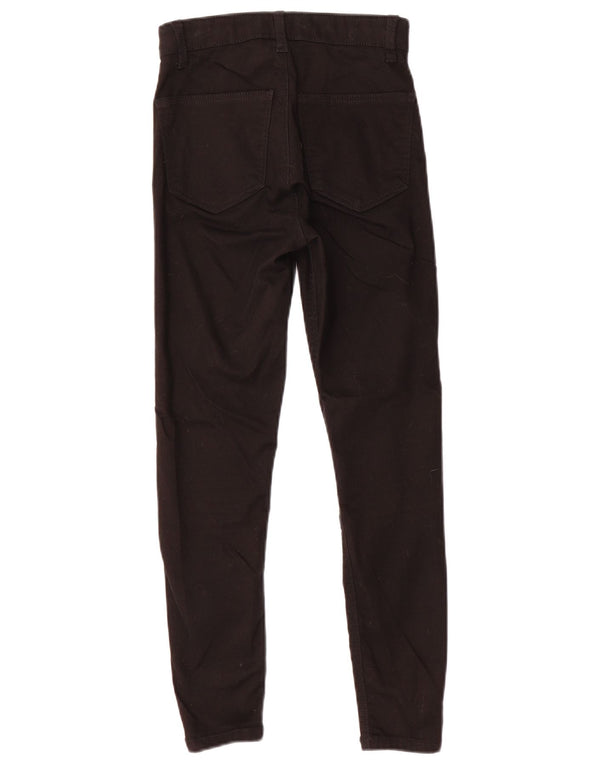 Topshop Dame Skinny Casual Bukser W26 L24 Sort Bomuld