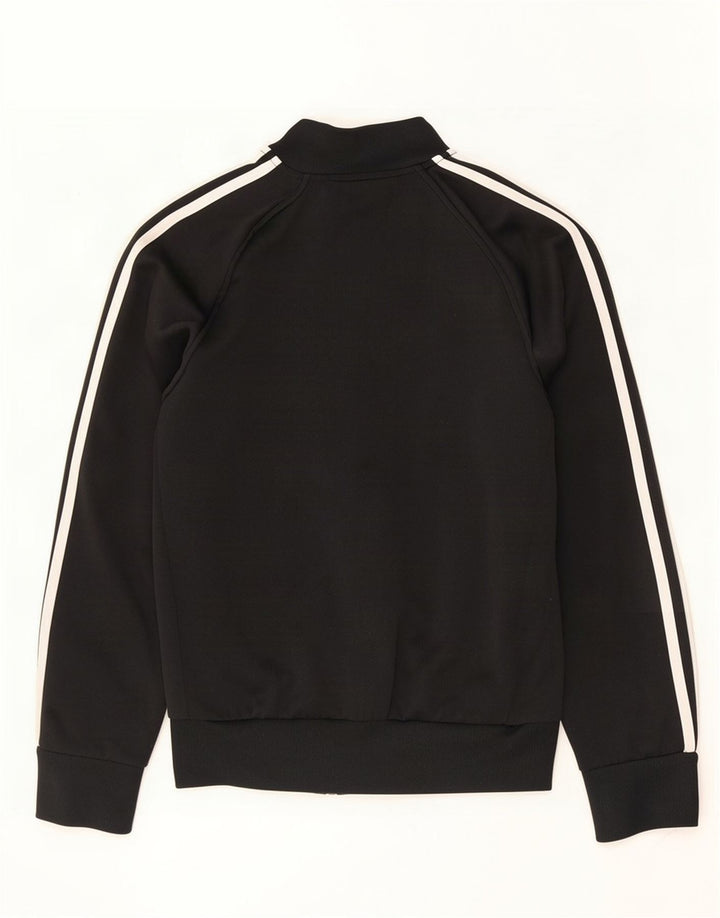 Adidas træningsdragt topjakke til kvinder UK 10 Lille sort polyester