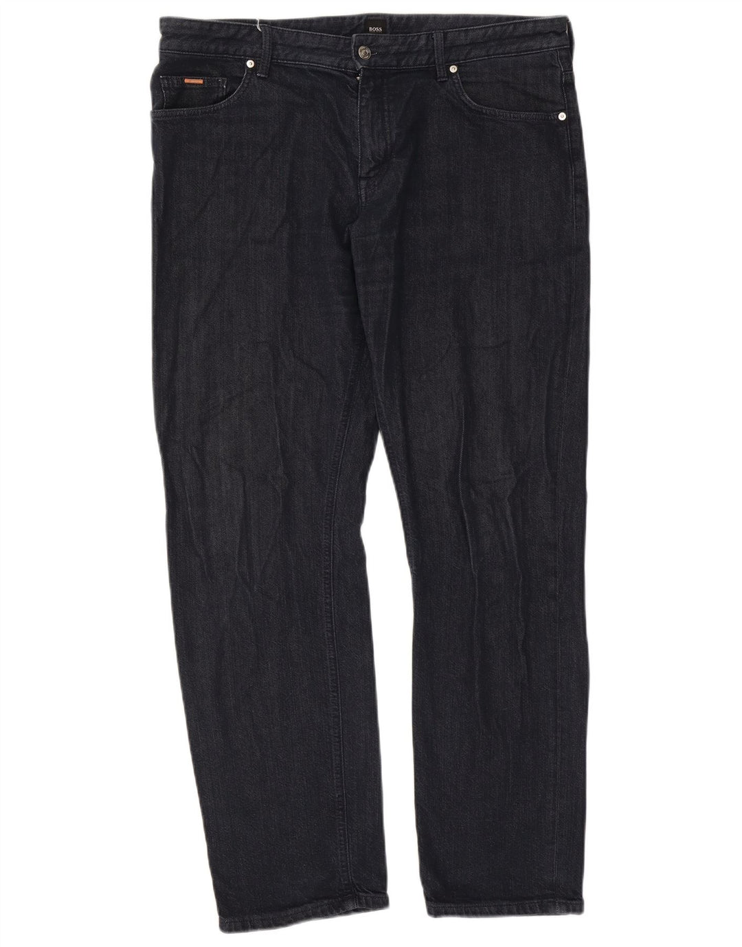 Hugo Boss Herre Stretch Straight Jeans W38 L31 Marineblå