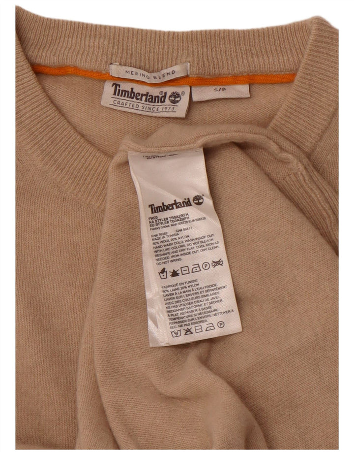 TIMBERLAND Herre trøje med rund hals, lille beige uld