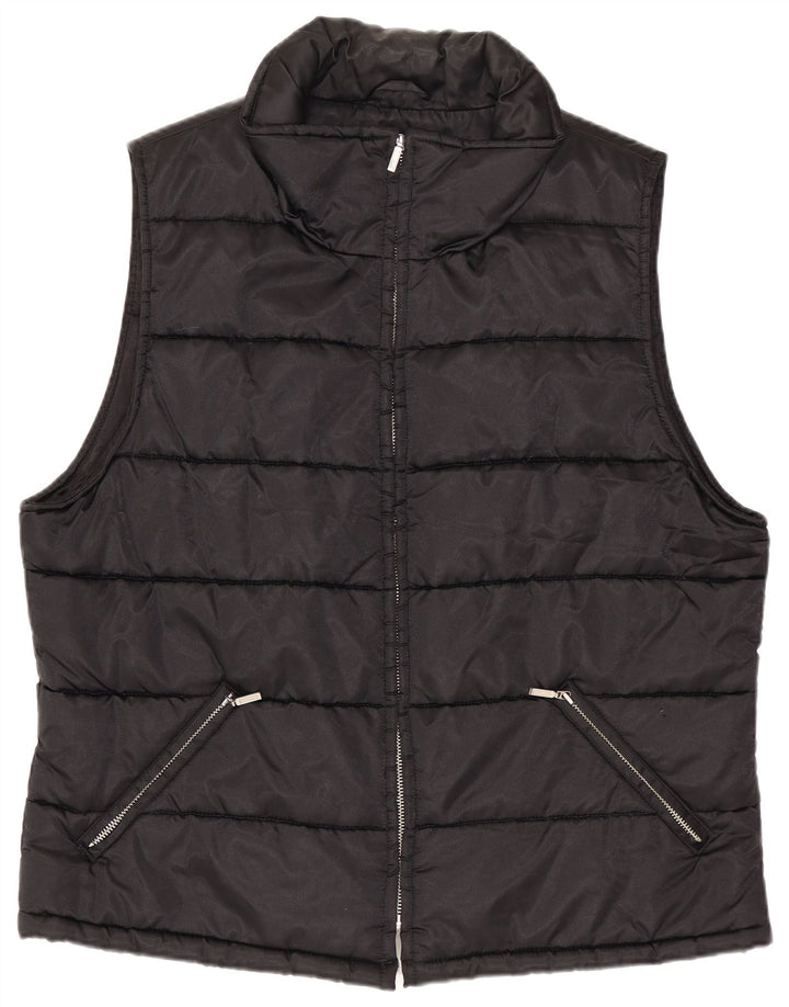 Fusion Womens Polstret Gilet UK 18 XL Sort Nylon