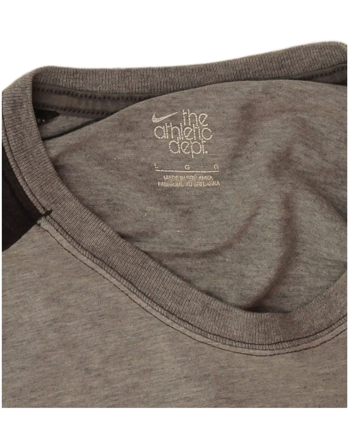 Nike Herre grafisk T-shirt Top Stor grå Colourblock Bomuld