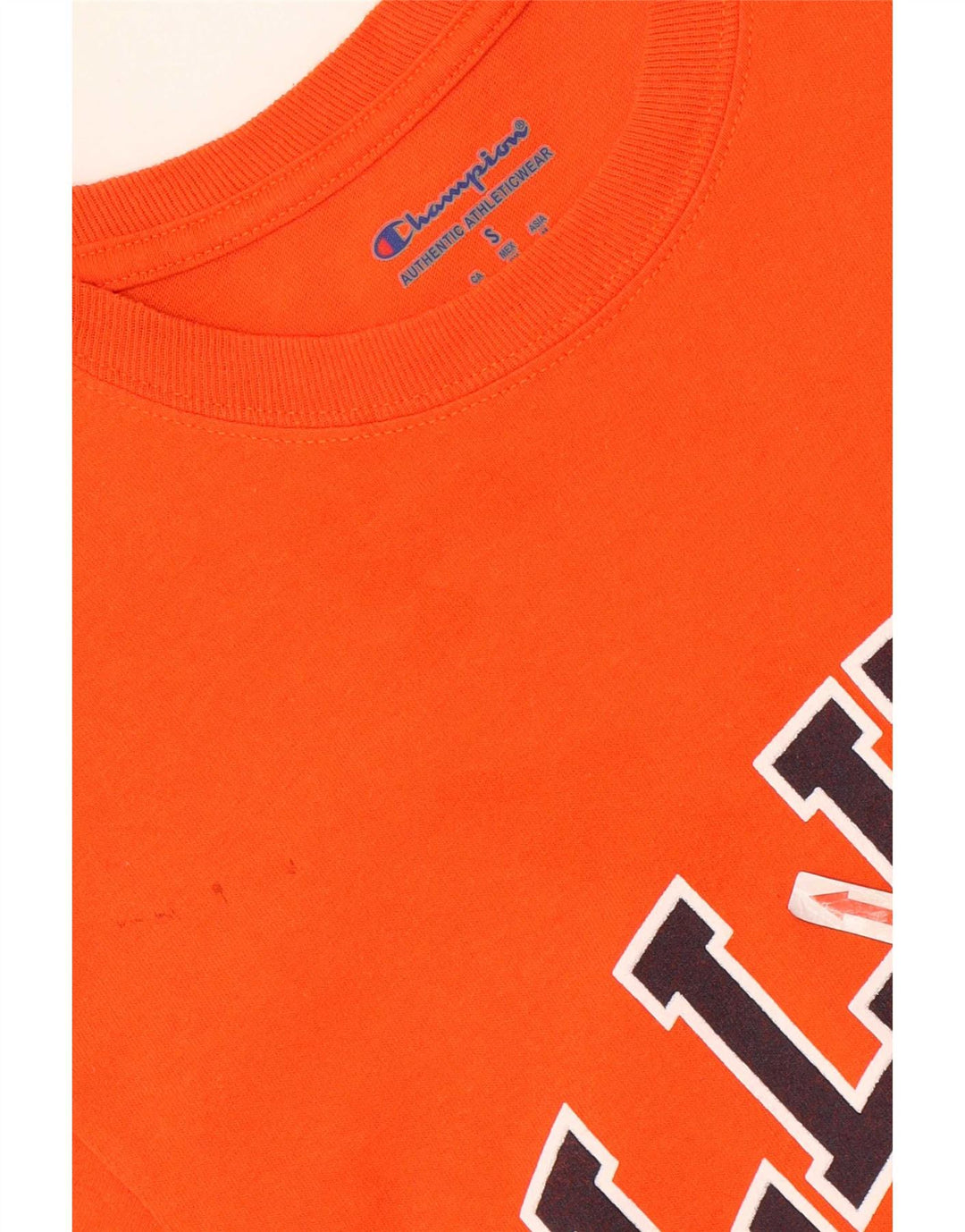 Champion Herre Illinois Grafisk T-Shirt Top Lille Orange