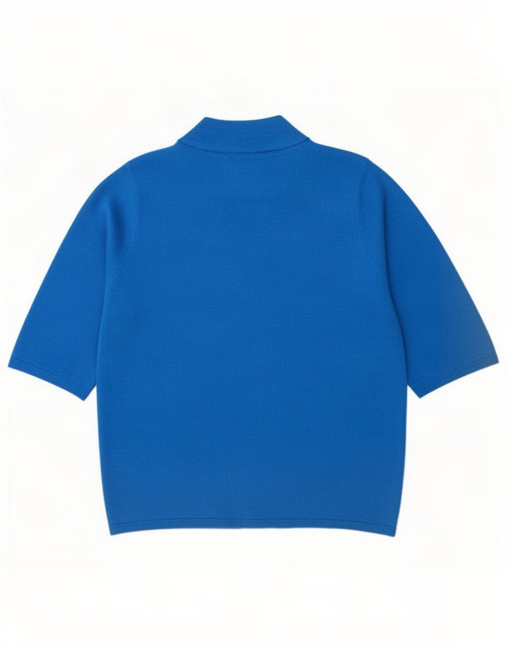 Marks & Spencer Dame Turtle Neck Jumper Sweater UK 14 Medium Blue