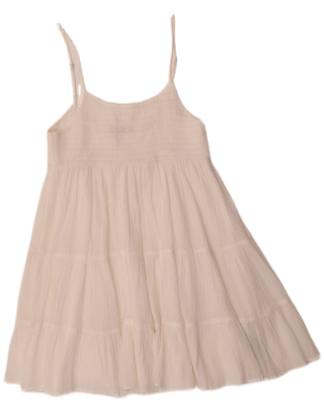 Zara Solkjole til kvinder UK 12 Medium White Polyester