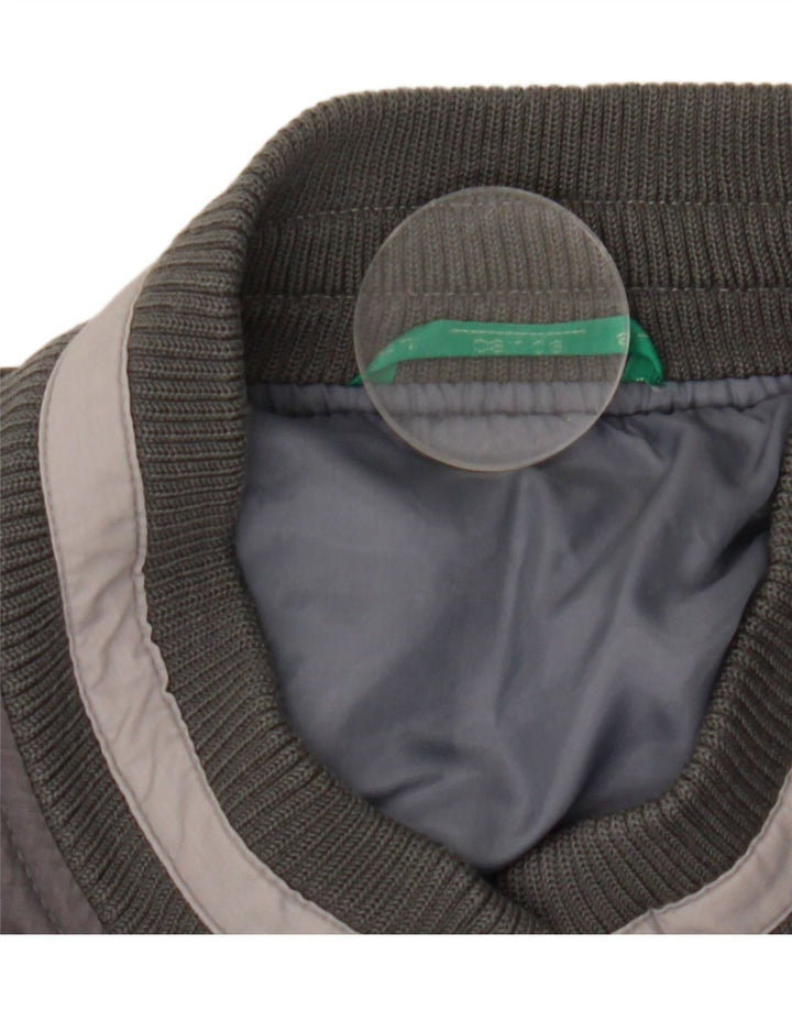 Canda Bomber Jacket UK 40 Stor Grå Colourblock Polyester