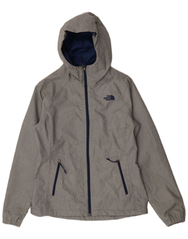 The North Face Regnjakke med hætte til kvinder UK 10 Small Grey Pinstripe