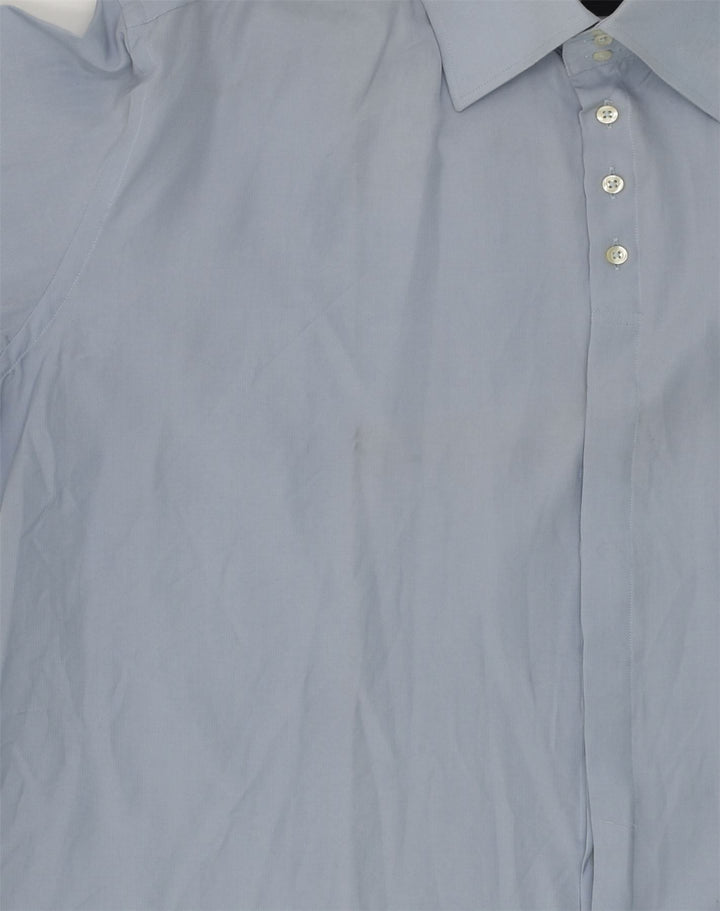 CARLO PIGNATELLI Mens Shirt Size 45 XL Blue Cotton | Vintage Carlo Pignatelli | Thrift | Second-Hand Carlo Pignatelli | Used Clothing | Messina Hembry 