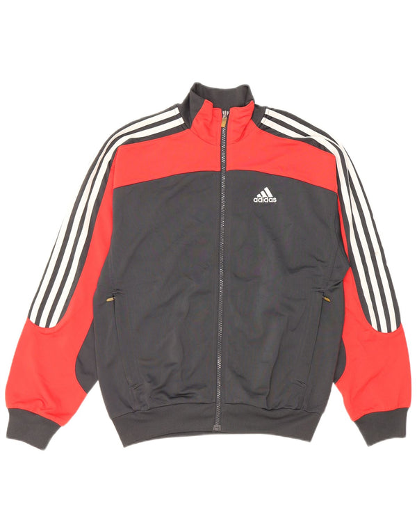 Adidas drenge grafisk træningsdragt topjakke 13-14 år Grå Colourblock