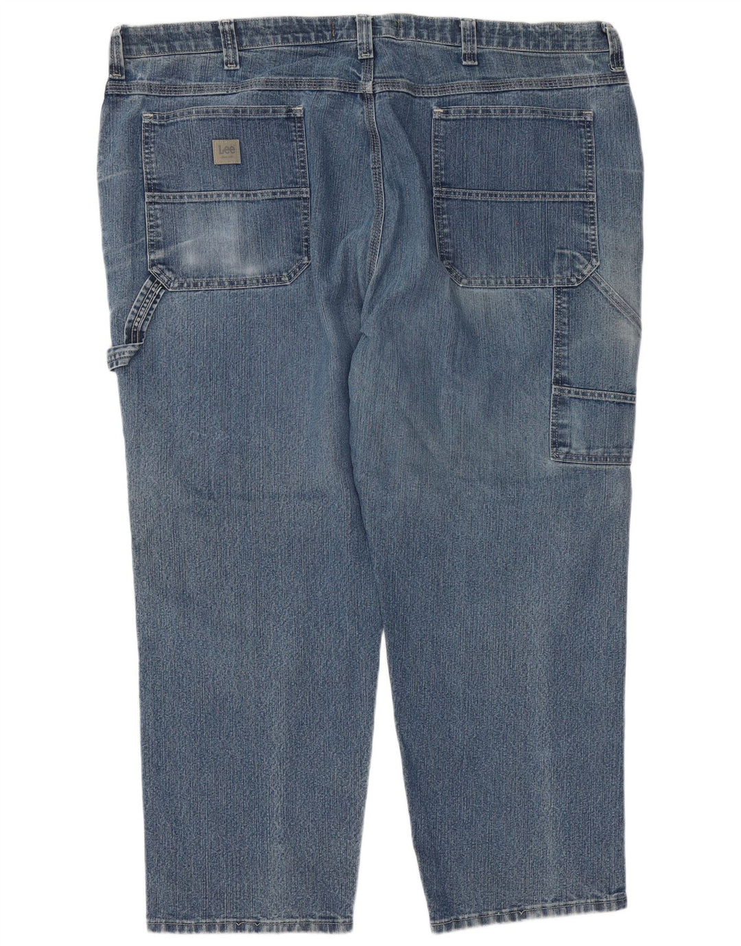 Lee Mens Carpenter Cargo Straight Jeans W48 L30 Blå Bomuld