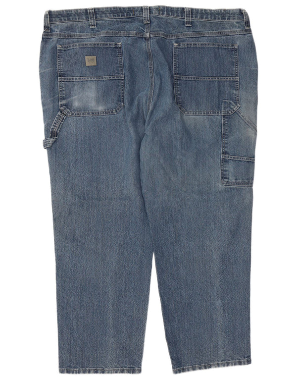 Lee Mens Carpenter Cargo Straight Jeans W48 L30 Blå Bomuld