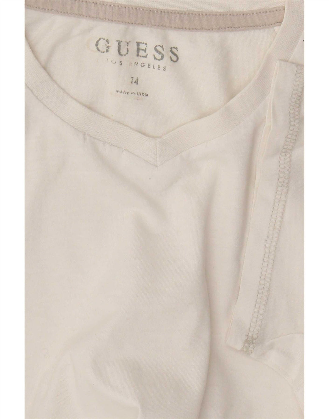 Guess Grafisk T-shirt top til kvinder UK 14 Medium White