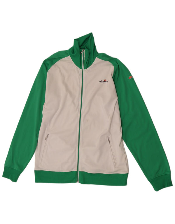 Ellesse Womens træningsdragt topjakke UK 20 2XL Hvid Colourblock Polyester