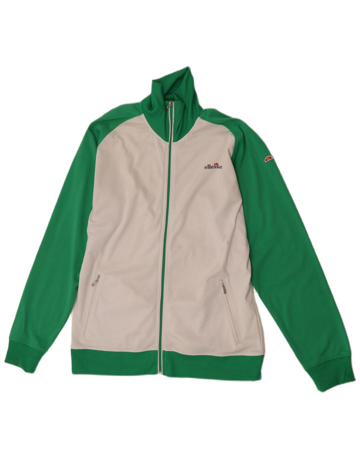 Ellesse Womens træningsdragt topjakke UK 20 2XL Hvid Colourblock Polyester