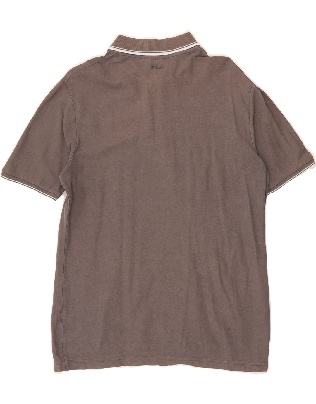 FILA Mens Polo Shirt XL Grey Cotton Vintage Fila and Second-Hand Fila from Messina Hembry 
