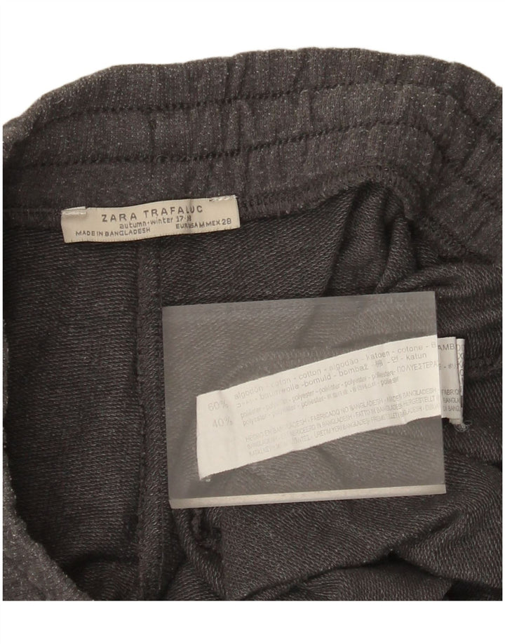 Zara Dame Windbreaker Bukser UK 12 Medium Grey Bomuld