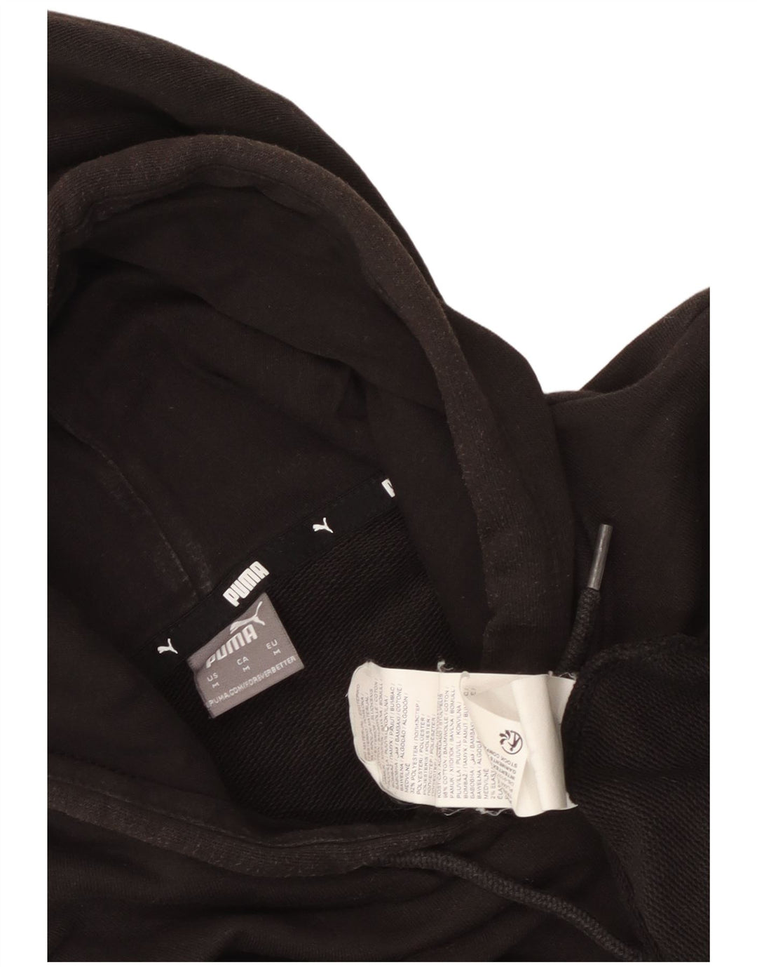Puma Dame Hættetrøje Jumper UK 12 Medium Sort Bomuld