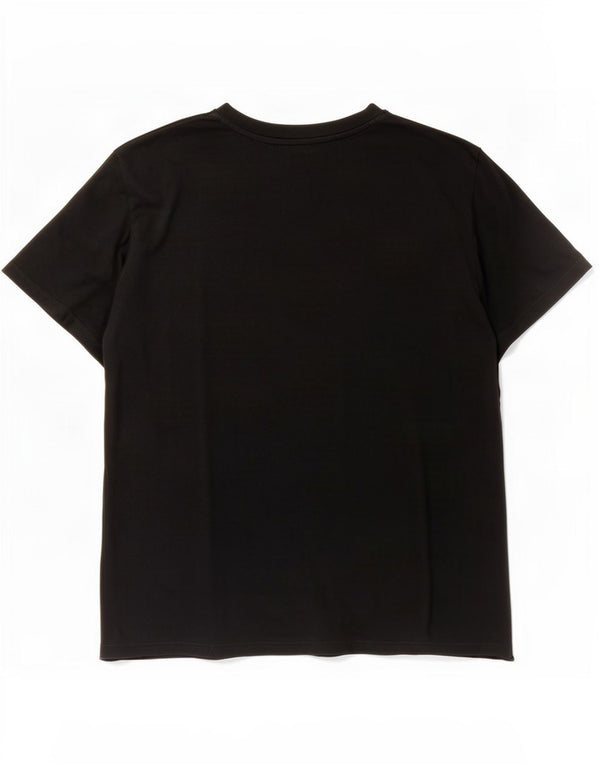 Mustang Dame Grafisk T-Shirt Top UK 16 Stor Sort Bomuld