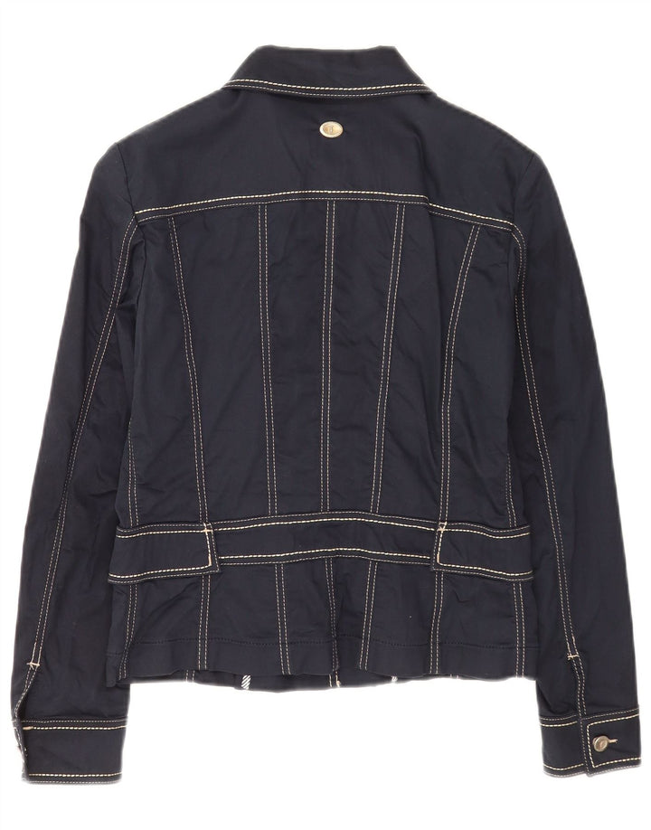 Trussardi Jeans Dame Bomber Jacket IT 44 Medium Navy Blue