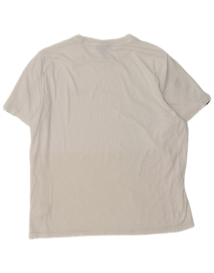 PUMA Herre grafisk T-shirt Top Stor hvid Colourblock Bomuld