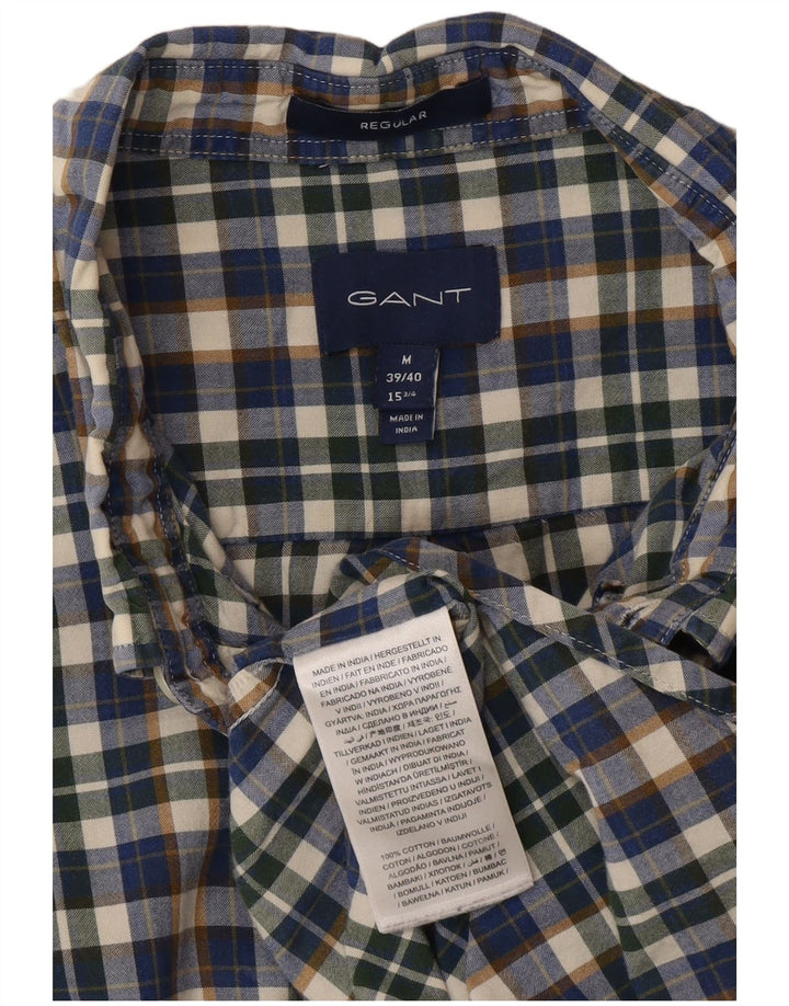 Gant herre Regular Fit skjorte størrelse 15 1/2 39/40 Medium flerfarvet tern