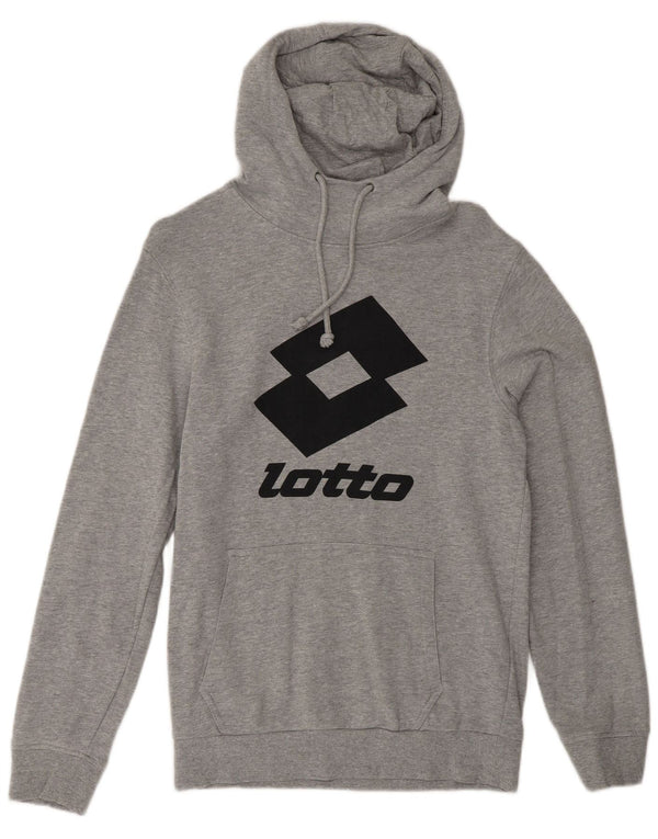 Lotto Herre grafisk hættetrøje 2XS Grå