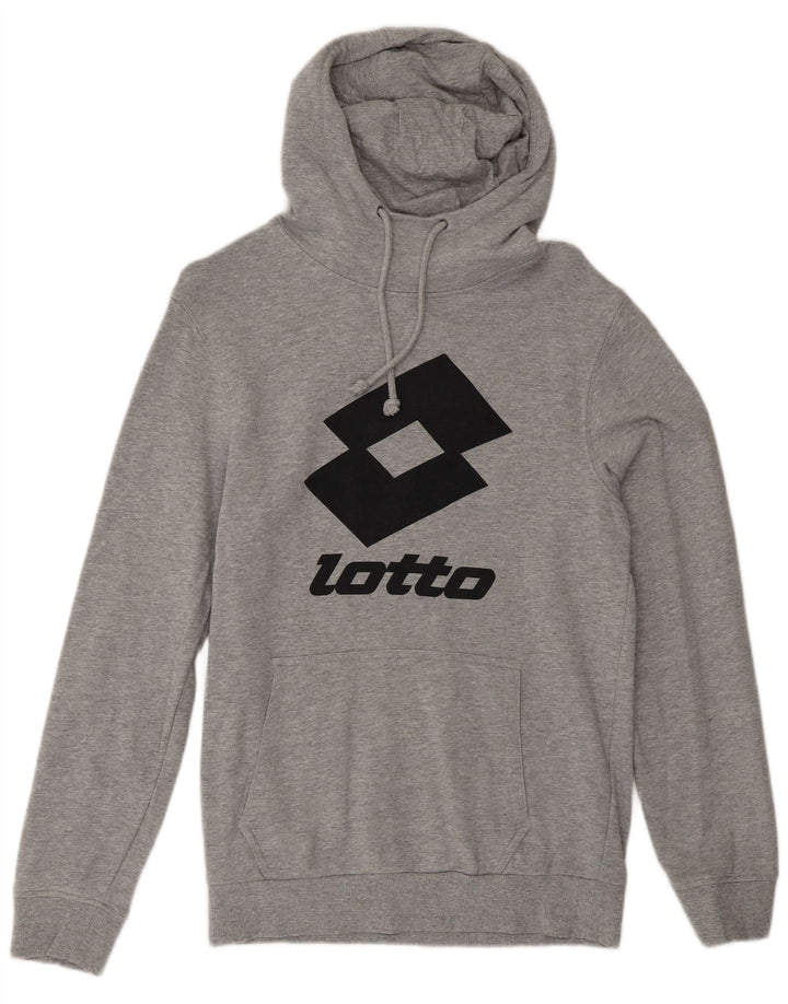 Lotto Herre grafisk hættetrøje 2XS Grå