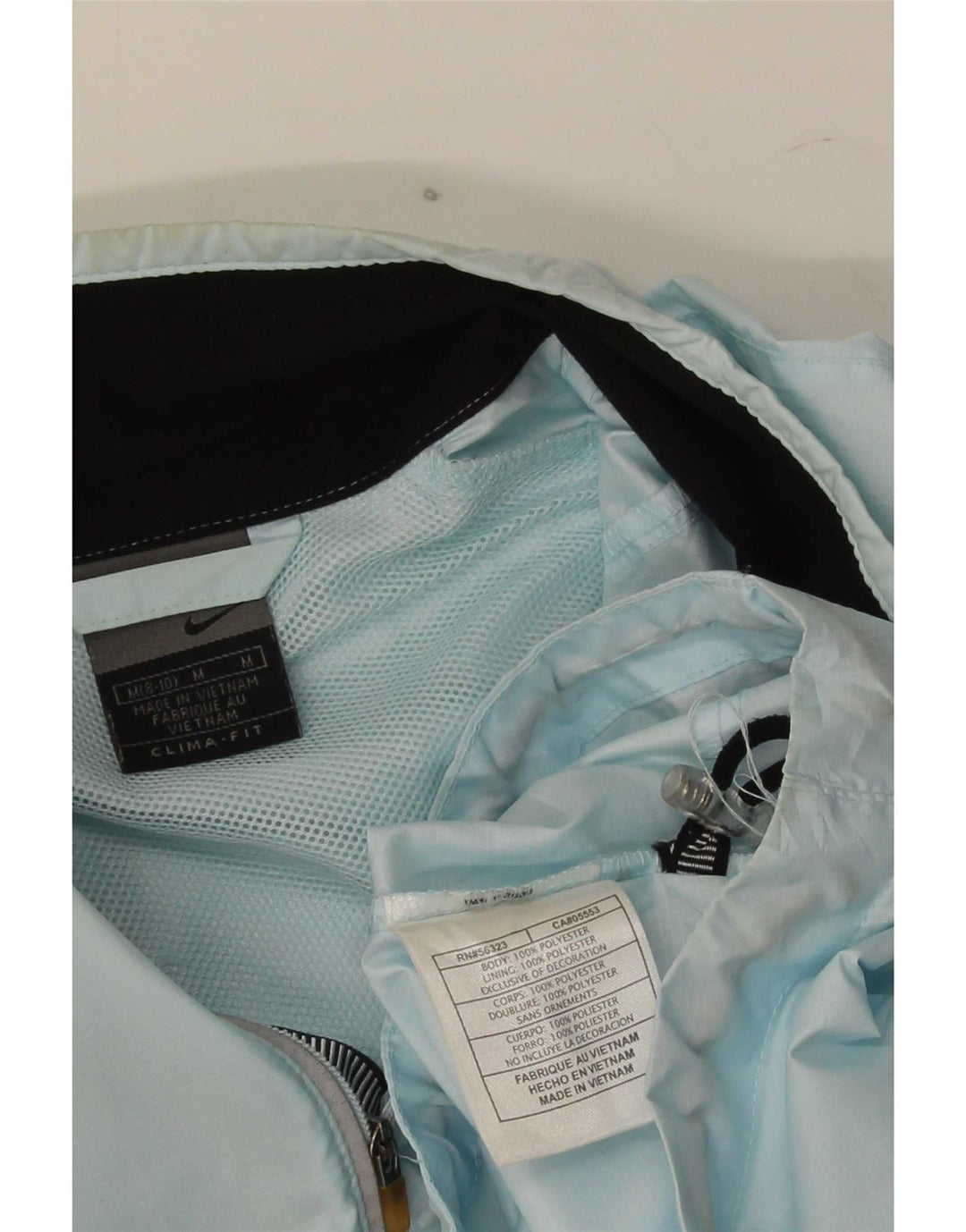 Nike dametrøje træningsdragt topjakke US 8/10 Medium Blue Polyester