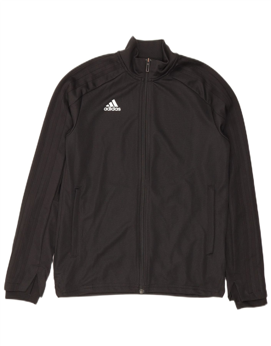 Adidas Pige Træningsdragt Topjakke 11-12 År Sort Polyester