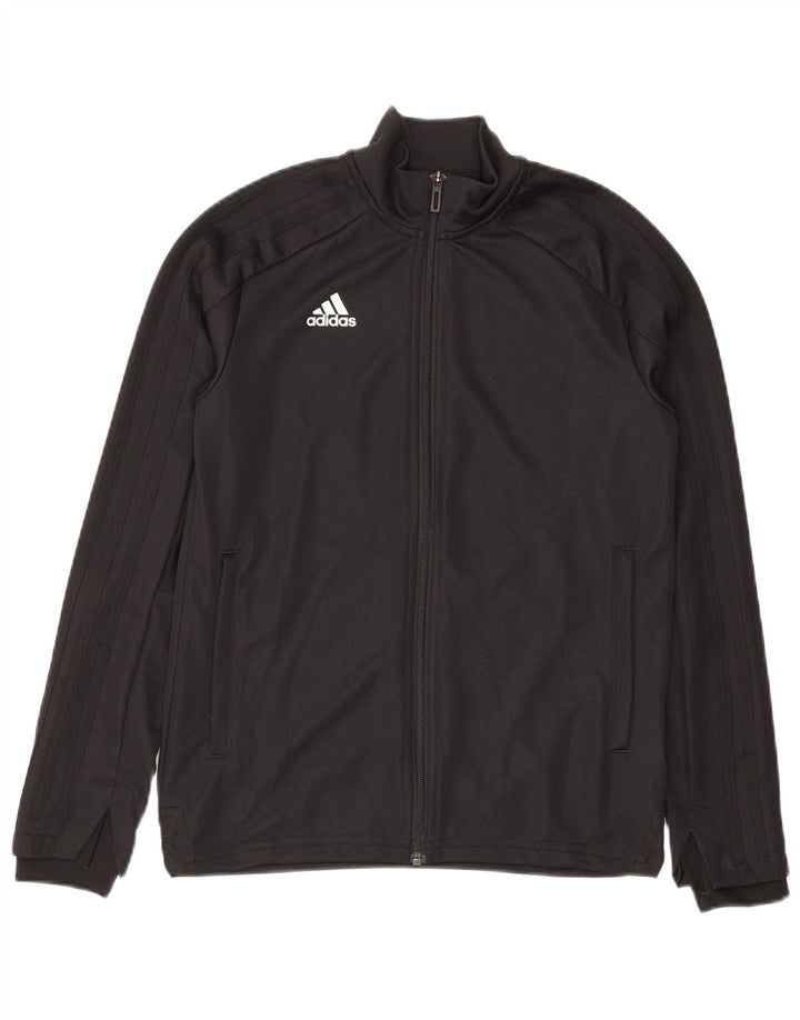 Adidas Pige Træningsdragt Topjakke 11-12 År Sort Polyester