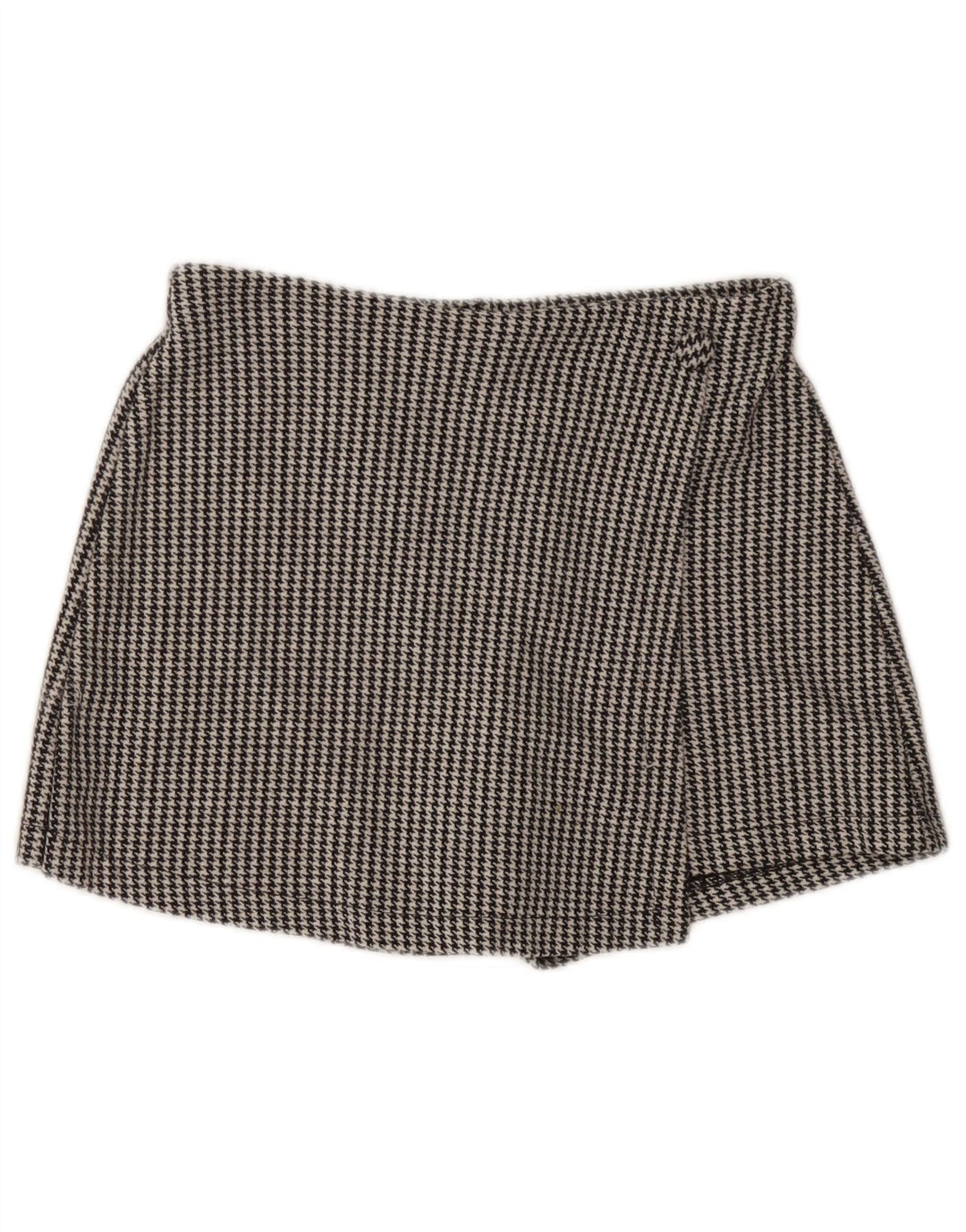 ZARA Girls Skort 11-12 år W24 Black Houndstooth Bomuld