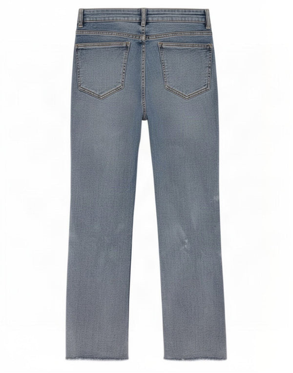 Zara Womens Cropped Jeans EU 40 Medium W30 L25 Blue Tie Dye Bomuld