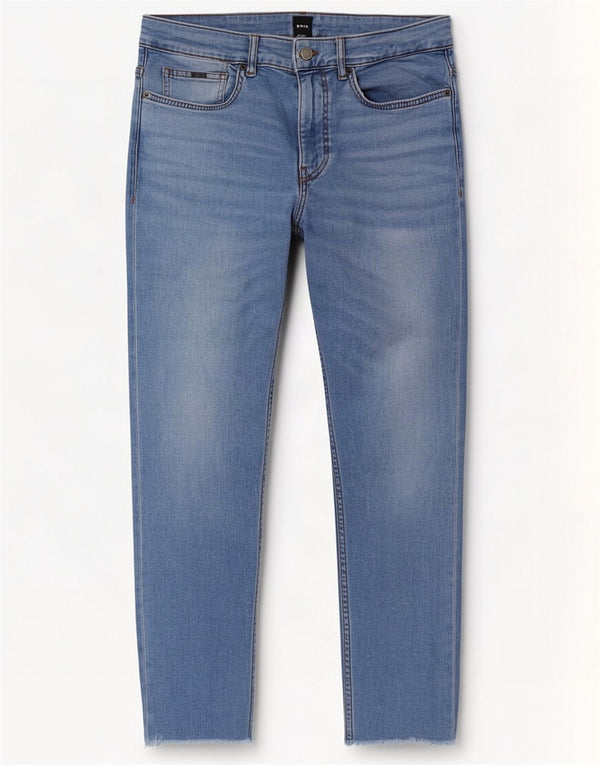 Hugo Boss herre cropped jeans W32 L25 blå bomuld